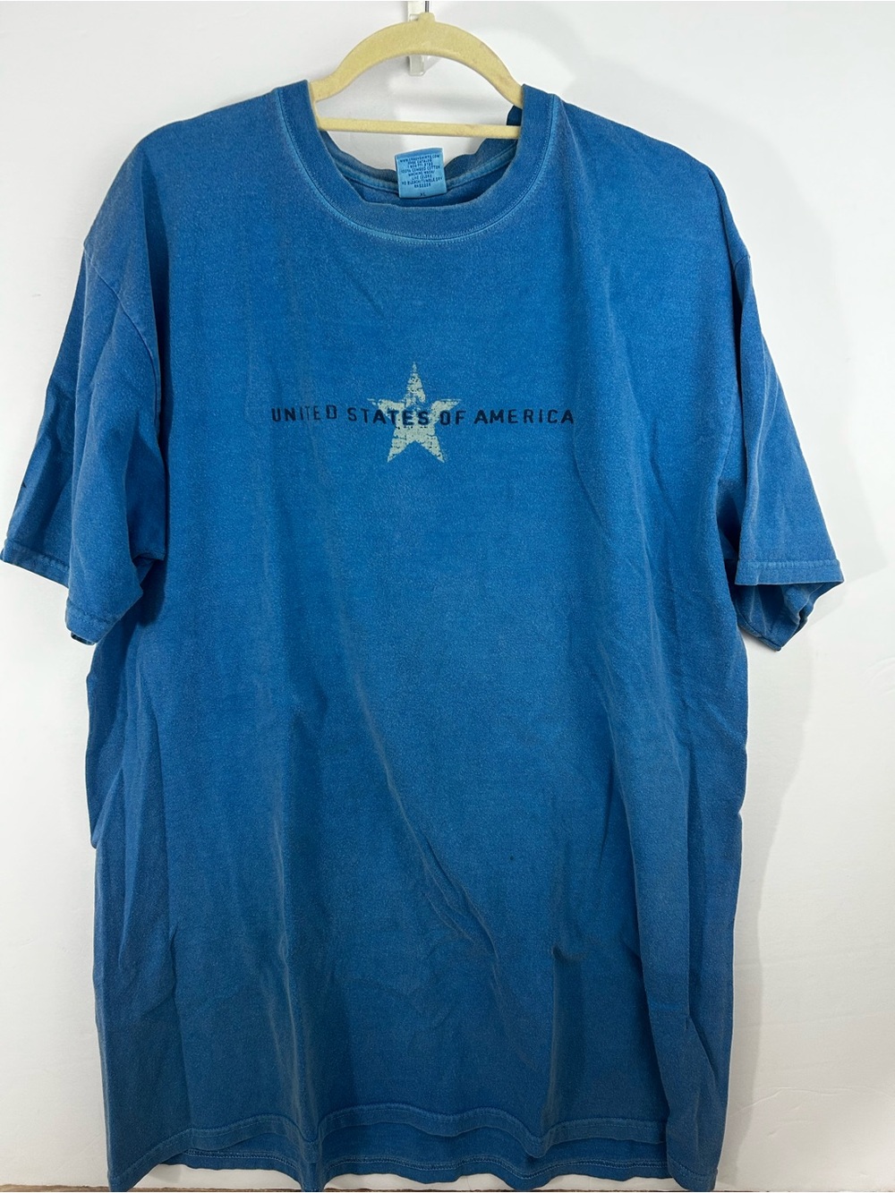 Crazy Shirts Vintage XL Blue Hawaii Dyed American Flag Men’s T Shirt